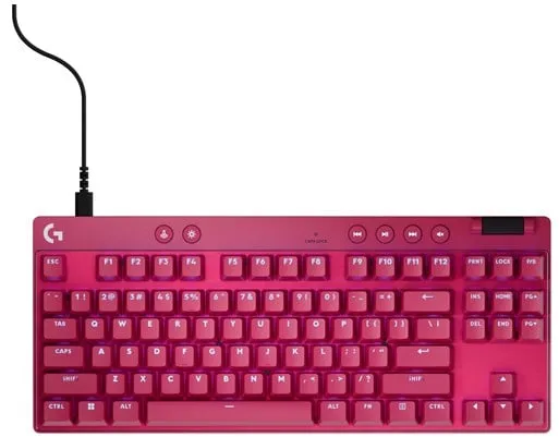 Logitech G PRO X TKL LIGHTSPEED - 罗技磁性模拟 - 线性 - 游戏键盘 - 无数字键盘 - 北欧版 - 红色