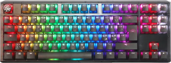 Ducky One 3 - Aura Black Nordic - TKL - Kailh Box Jellyfish Switch Y - RGB - ND - 游戏键盘 - 北欧 - 黑色