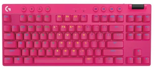 Logitech G PRO X TKL LIGHTSPEED - Logitech GX Brown（触觉）- 触觉 - 游戏键盘 - 无数字键盘 - 美式英语 - 粉色